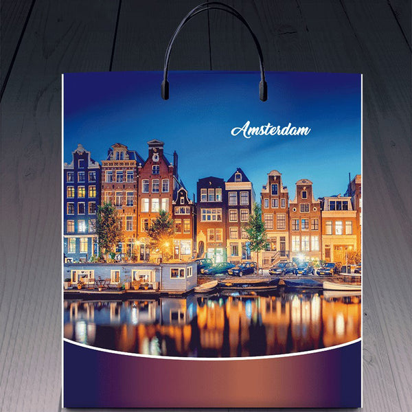 Пакет-сумка с пластиковой ручкой "Amsterdam" (40x45)