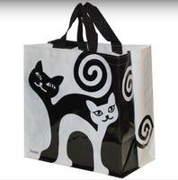 Полипропиленовая сумка без молнии “Cats black and white” (35x35x20)