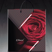 Пакет-сумка с пластиковой ручкой "Moment red rose" (40x45)
